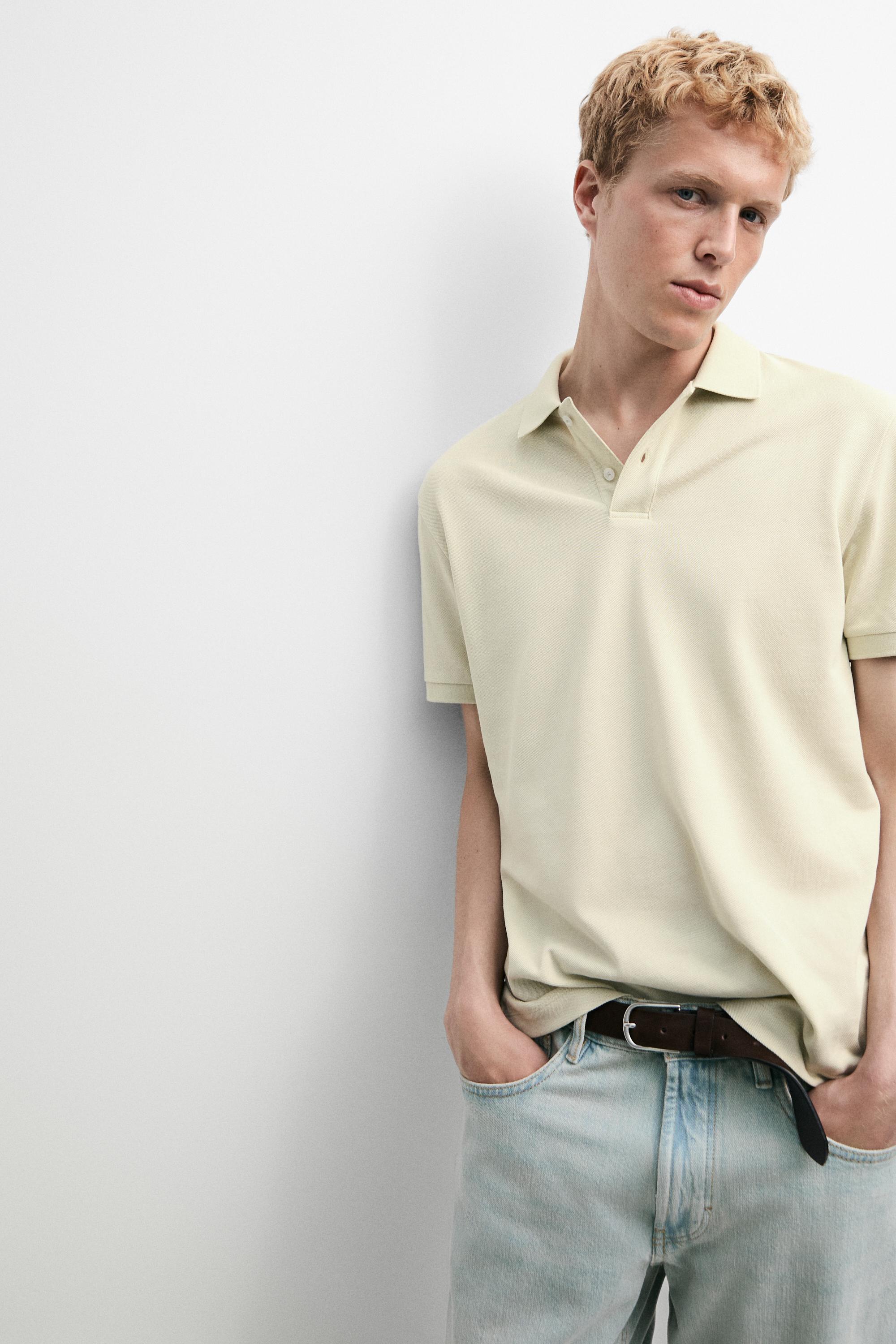 Polo micro-texturé coton